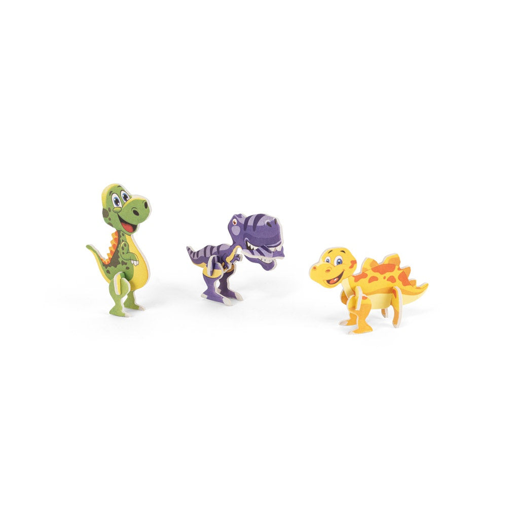 DINOSAURUS. 3D-Puzzle in Dinosaurierform aus Papier – zusätzliche Ansicht