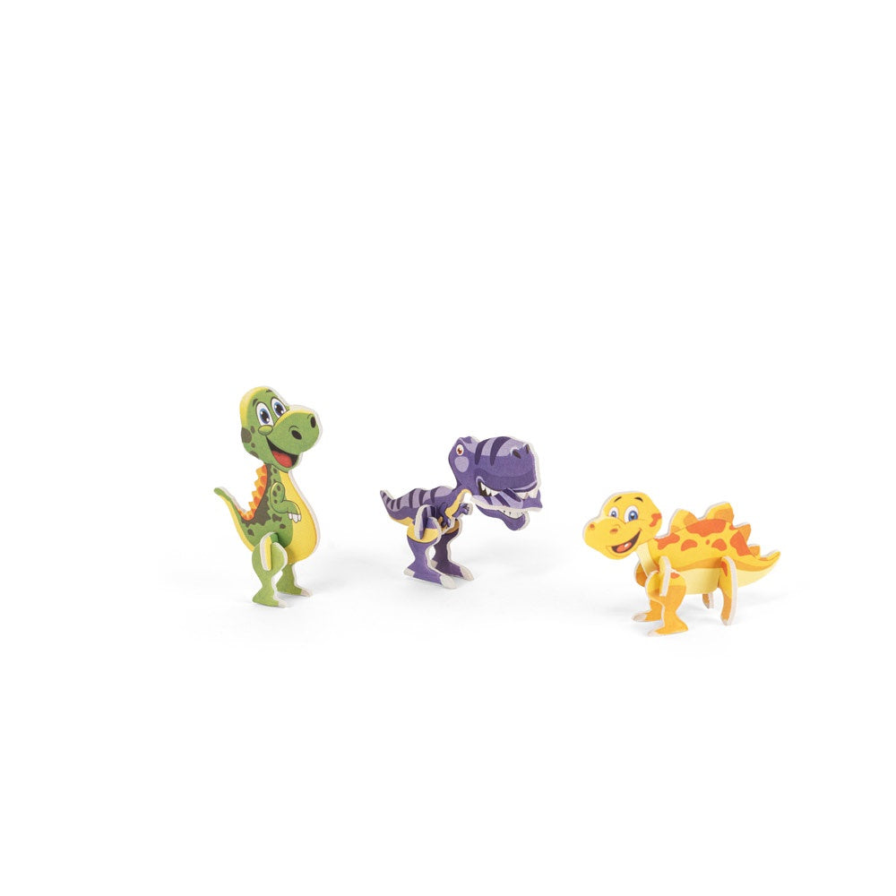 DINOSAURUS. 3D-Puzzle in Dinosaurierform aus Papier