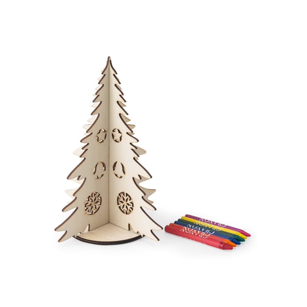 PINERY. Zerlegbarer Weihnachtsbaum aus Holz zum Bemalen – zusätzliche Ansicht