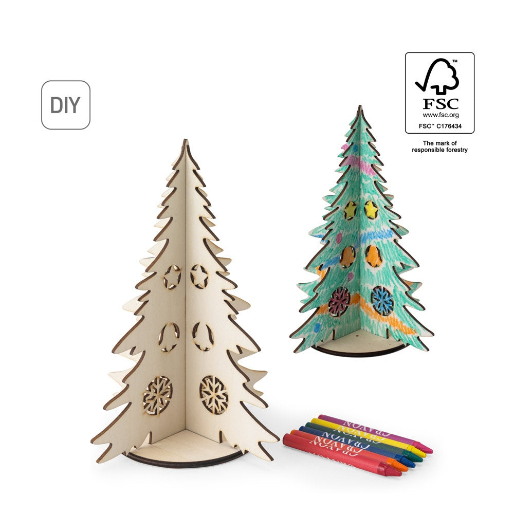 PINERY. Zerlegbarer Weihnachtsbaum aus Holz zum Bemalen