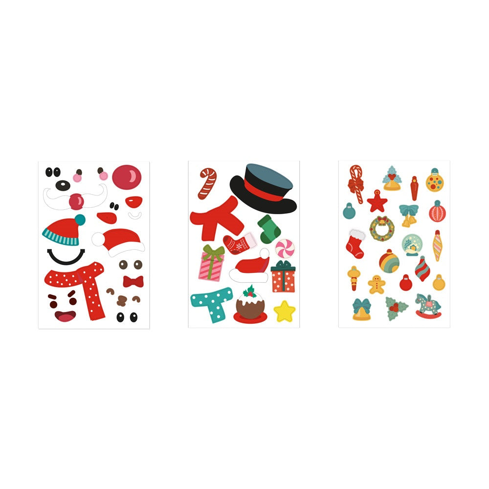 GLIMN. Set aus sechs Bögen mit Weihnachtsfiguren und 3 Bögen mit Aufklebern – zusätzliche Ansicht