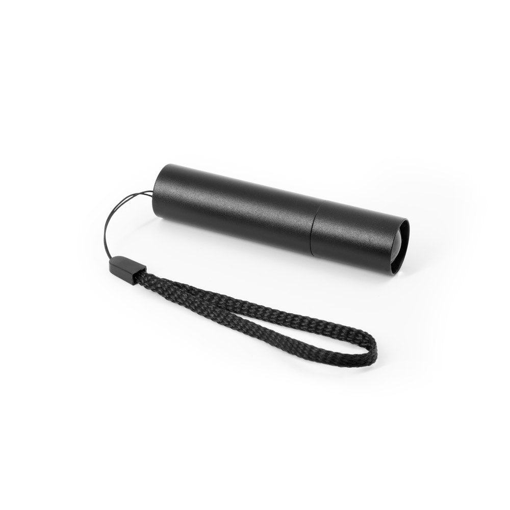 BRUCE. Wiederaufladbare Taschenlampe aus recyceltem Aluminium (100 % rAL) mit 30 mm ausziehbarer Spitze – zusätzliche Ansicht