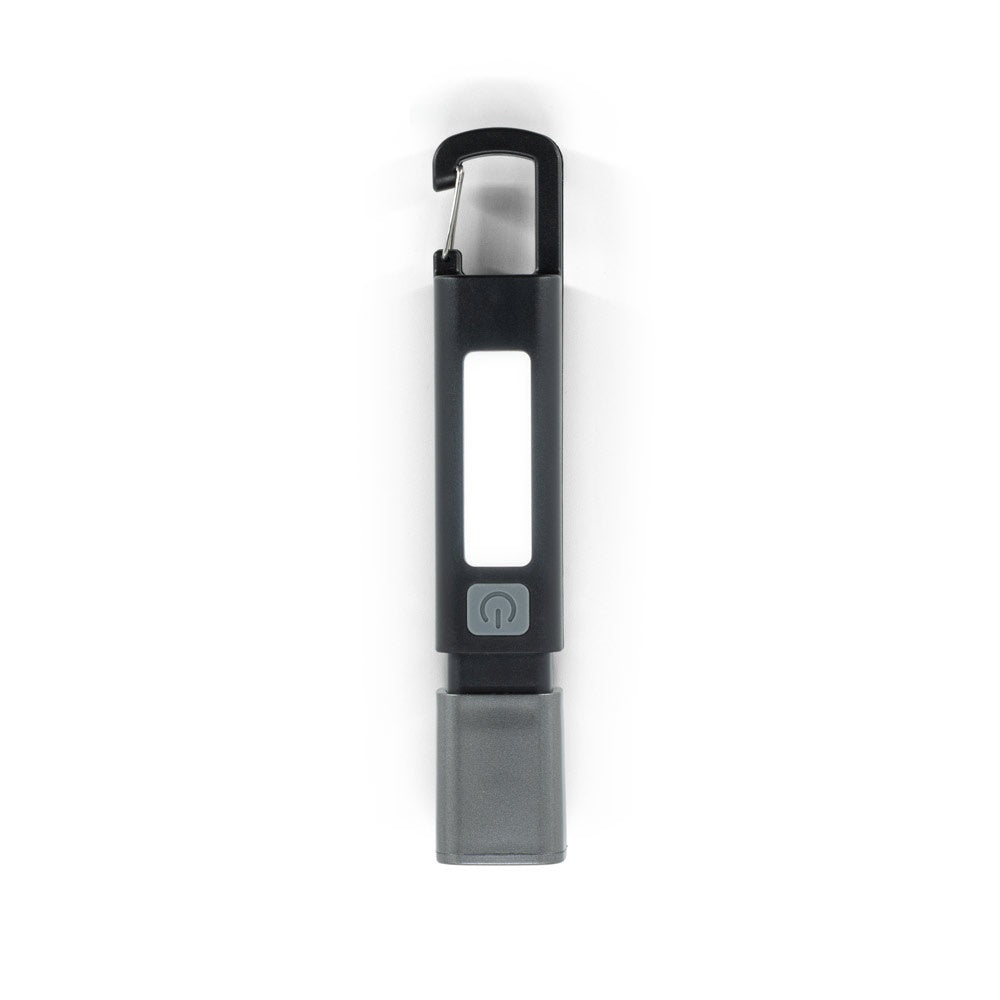 WIGGINS. ABS-Taschenlampe mit einer 2-W-LED-Leuchte (53 Lumen) an der Vorderseite und einer COB-Leuchte (53 Lumen) an der Oberseite – zusätzliche Ansicht