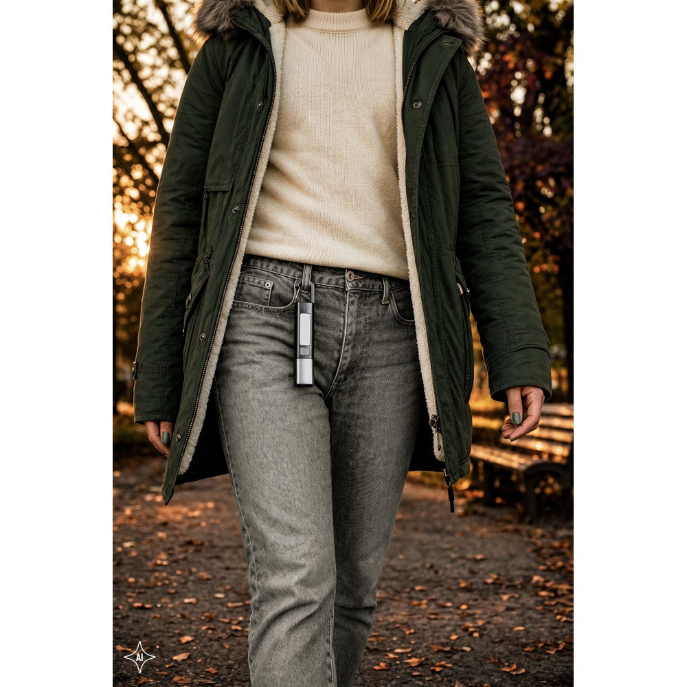 WIGGINS. ABS-Taschenlampe mit einer 2-W-LED-Leuchte (53 Lumen) an der Vorderseite und einer COB-Leuchte (53 Lumen) an der Oberseite – zusätzliche Ansicht