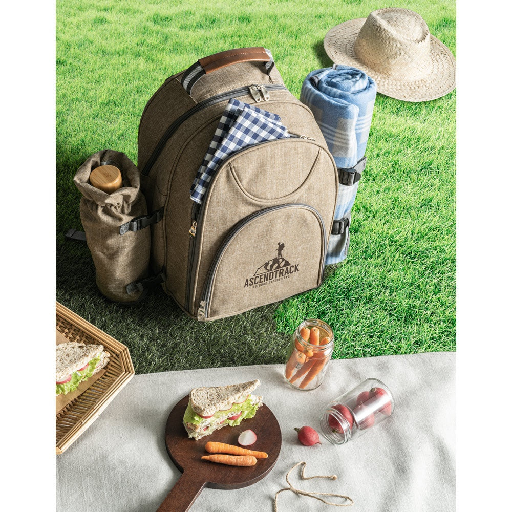 VILLA. Thermischer Picknick-Rucksack aus 600D, hochdichtem, recyceltem Polyester – zusätzliche Ansicht