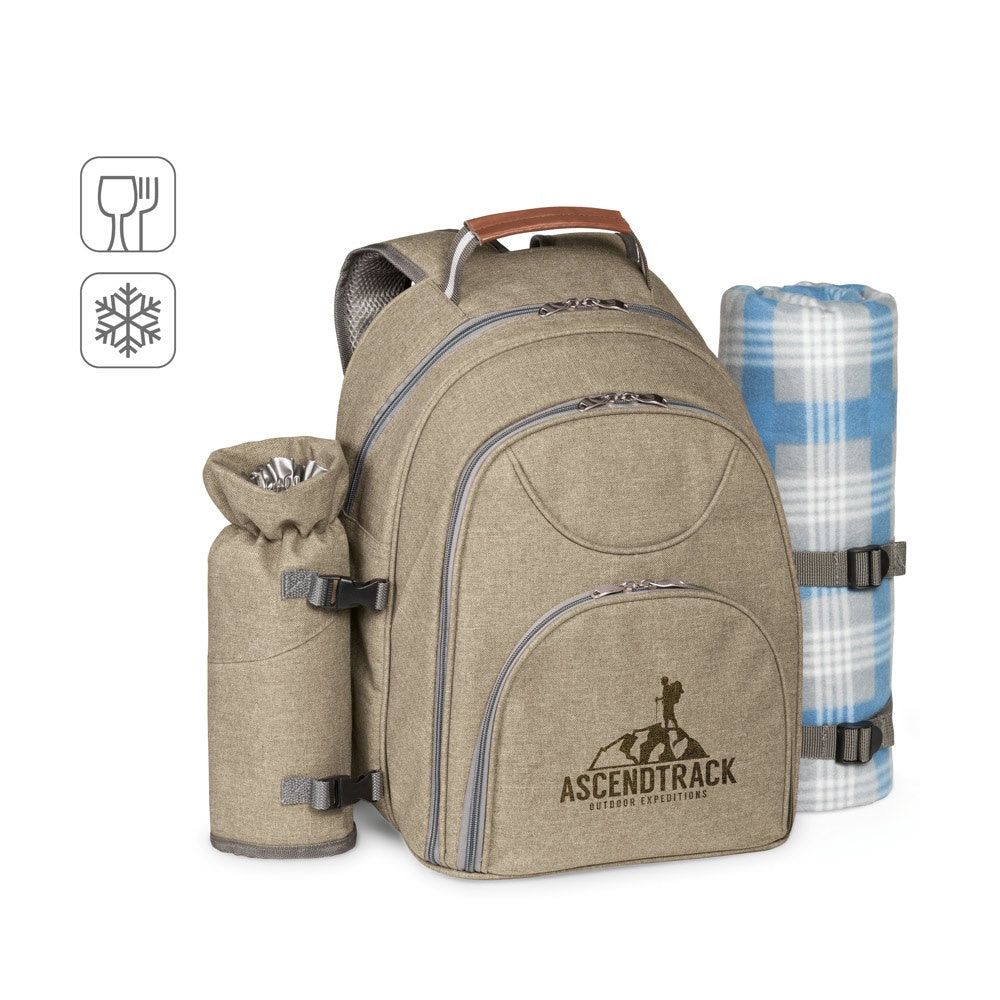 VILLA. Thermischer Picknick-Rucksack aus 600D, hochdichtem, recyceltem Polyester