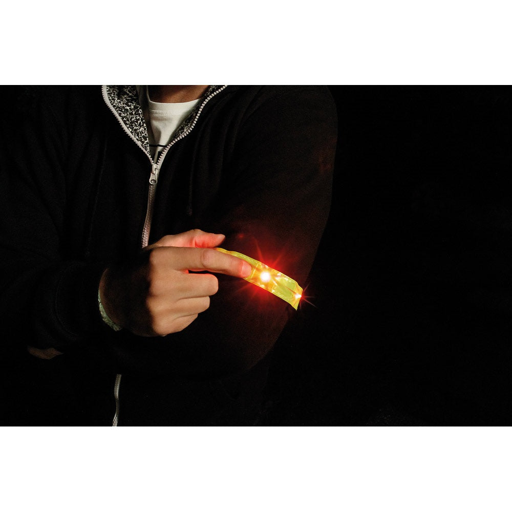 VISIBLE. Armband, reflektierend mit 4 roten LEDs – zusätzliche Ansicht