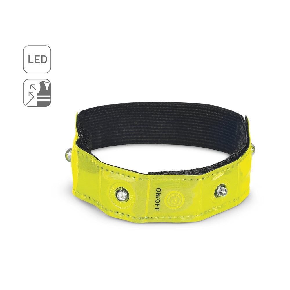 VISIBLE. Armband, reflektierend mit 4 roten LEDs