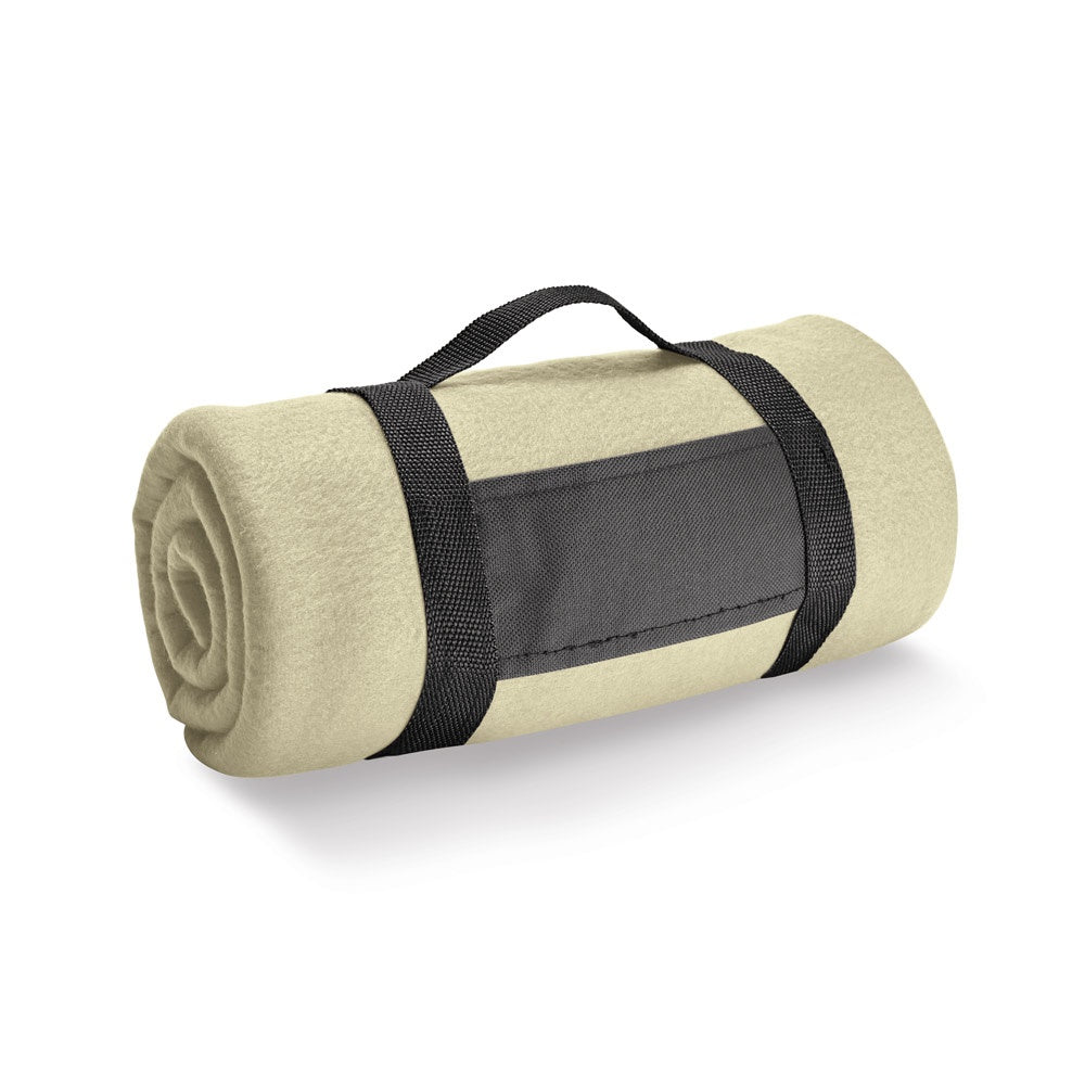 THORPE. Fleecedecke (180 g/m²) mit abnehmbarem Griff
