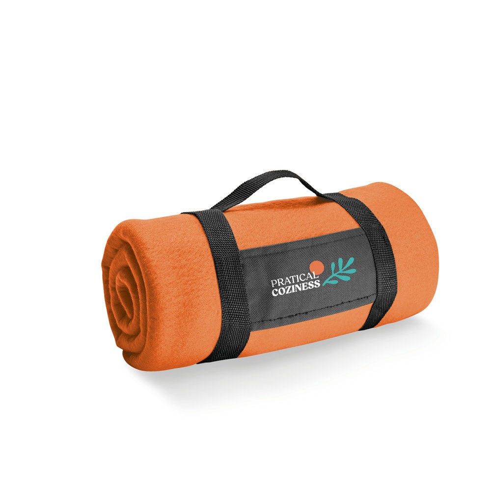 THORPE. Fleecedecke (180 g/m²) mit abnehmbarem Griff