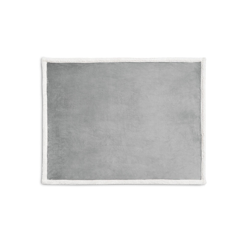 HEIDEN. Wendbare Fleecedecke (190 g/m²) mit Satinband und personalisierter Karte – zusätzliche Ansicht