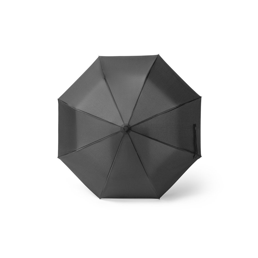 SKYLAR. 2-in-1-Regenschirm mit Einkaufstasche inklusive. Dieser ist aus recyceltem Polyester – zusätzliche Ansicht