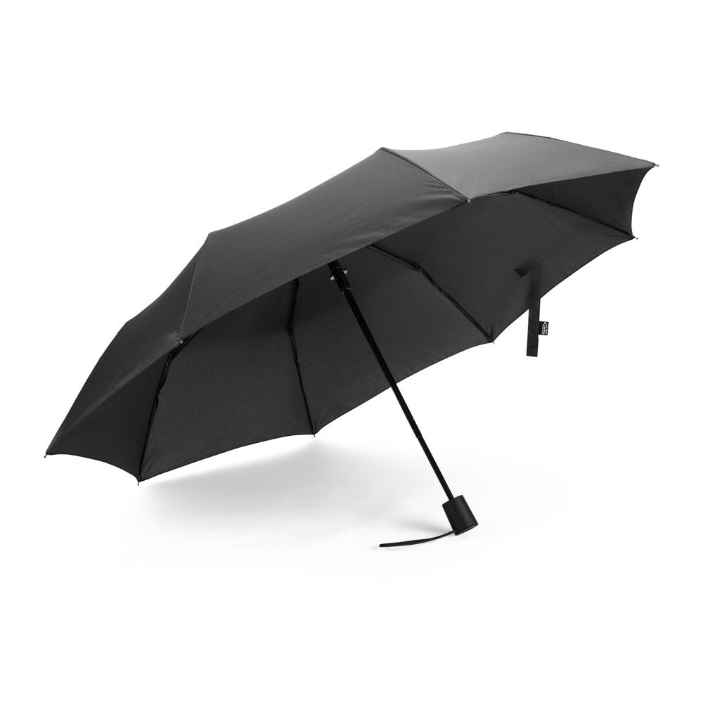 SKYLAR. 2-in-1-Regenschirm mit Einkaufstasche inklusive. Dieser ist aus recyceltem Polyester – zusätzliche Ansicht