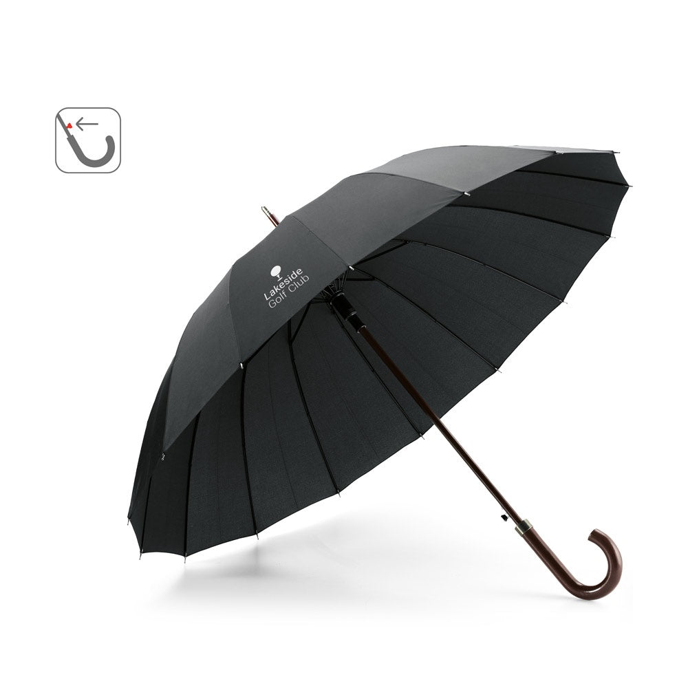 HEDI. Regenschirm mit 16 Stangen aus 190T-Pongee mit automatischer Öffnung