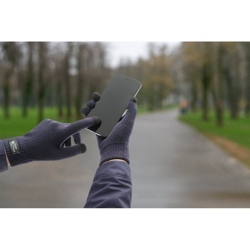 BURROW. Handschuhe aus recyceltem Polyester (100% rPET), mit Tastspitzen – zusätzliche Ansicht