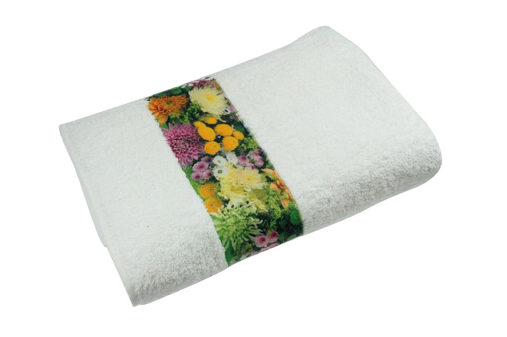 Sophie Muval Handtuch mit Sublimation Band, 100x50 cm, 400 g/m²