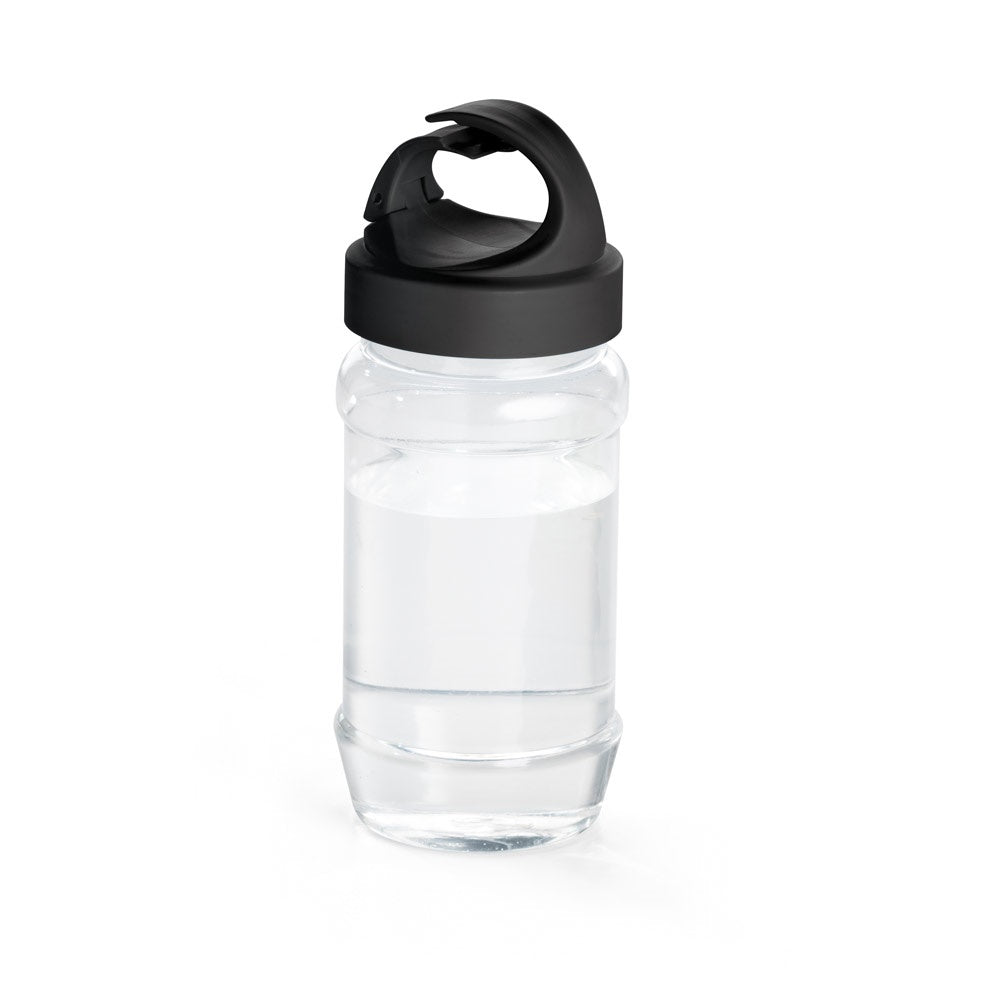 ARTX PLUS. Sporthandtuch aus Polyamid und Polyester mit Flasche (440 mL) aus PP und PET und einem integrierten Karabinerhaken am Deckel – zusätzliche Ansicht