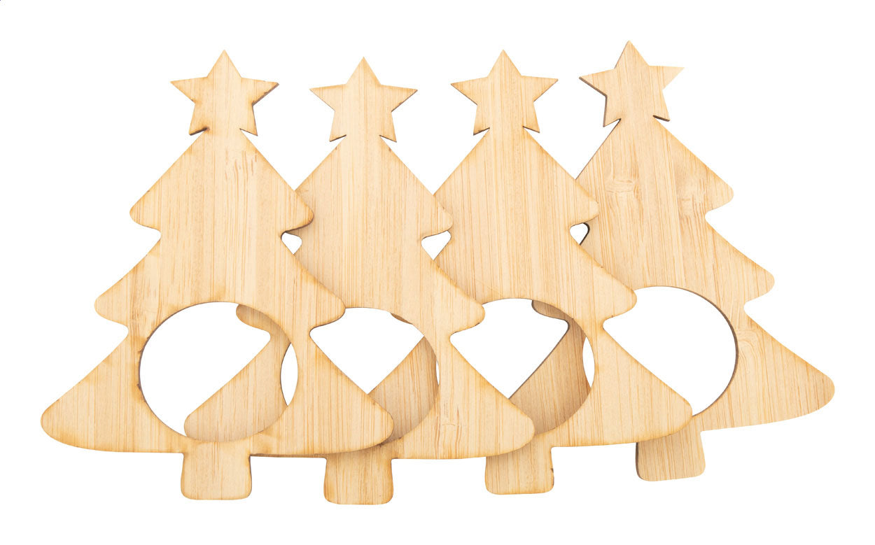 Julmiddag Serviettenringset