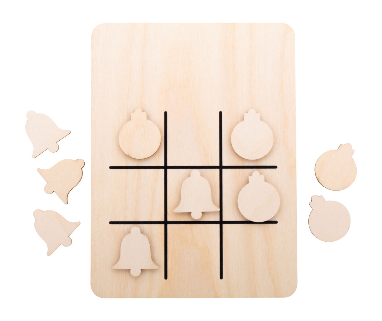 TixTax Weihnachtliches Tic-Tac-Toe Baumschmuck & Glocken