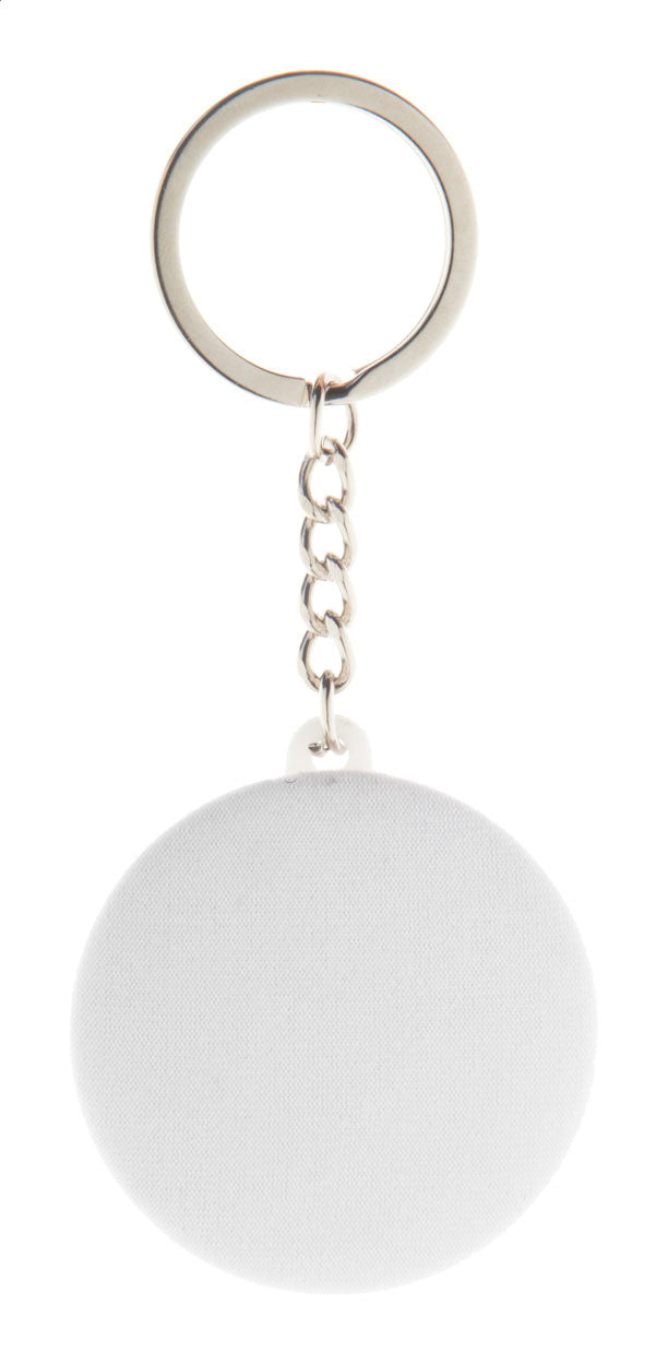 KeyBadge RPET Mini Button-Schlüsselanhänger