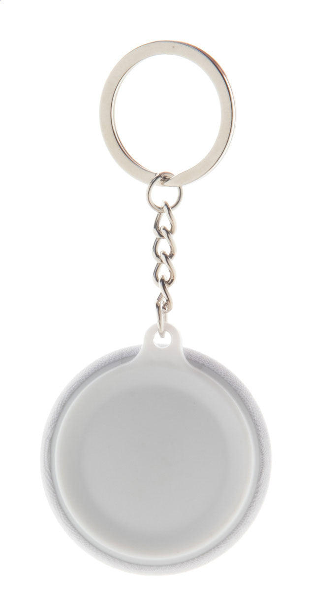 KeyBadge RPET Mini Button-Schlüsselanhänger