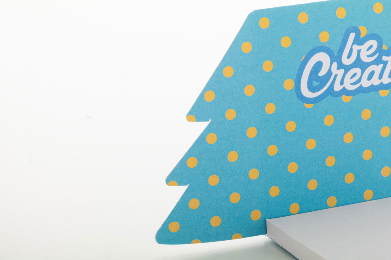 CreaStick Xmas Individueller Haftnotizblock, Weihnachtsbaum