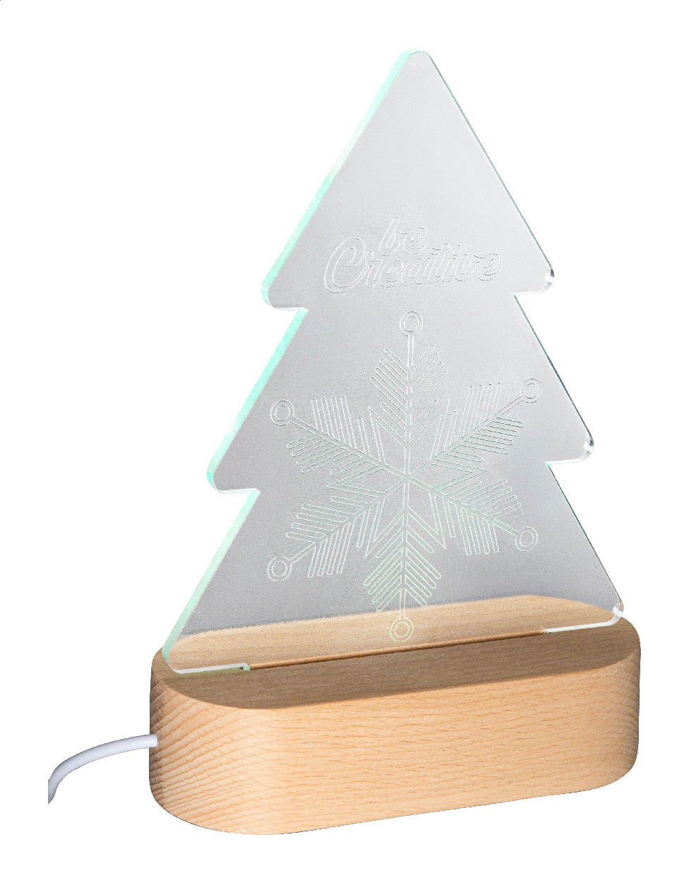 Woodify Xmas Weihnachtsbaum LED-Lichttrophäe