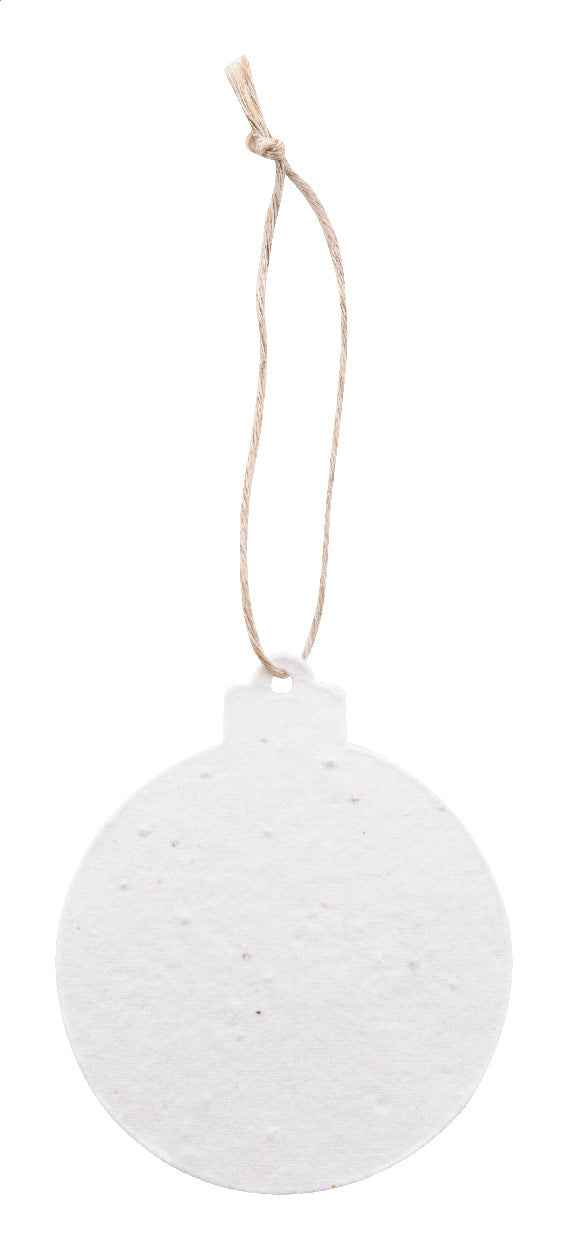 CreaJul Seed Weihnachtsbaumschmuck aus Saatgutpapier, rund