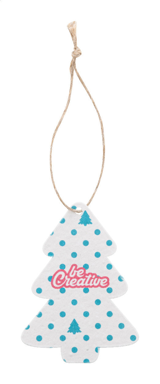 CreaJul Seed Weihnachtsbaumschmuck aus Saatgutpapier, rund