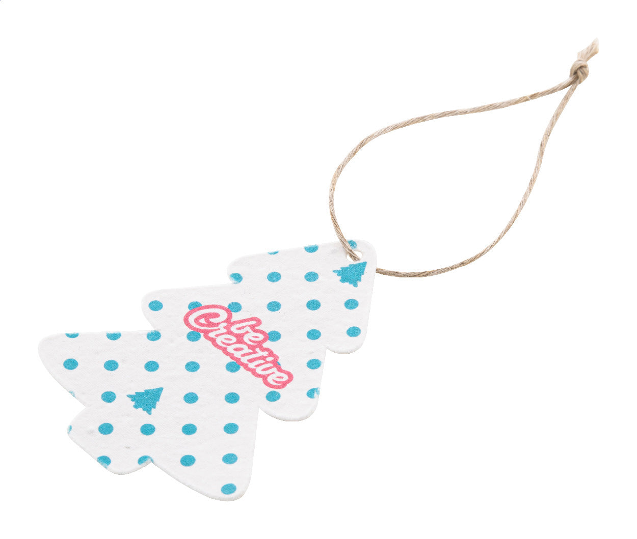 CreaJul Seed Weihnachtsbaumschmuck aus Saatgutpapier, rund