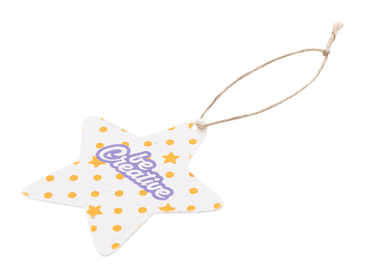 CreaJul Seed Weihnachtsbaumschmuck aus Saatgutpapier, rund