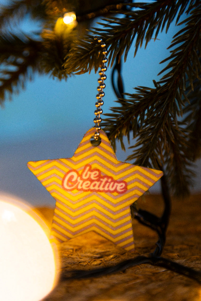 CreaFelt Key Xmas Schlüsselanhänger Weihnachten, Stern