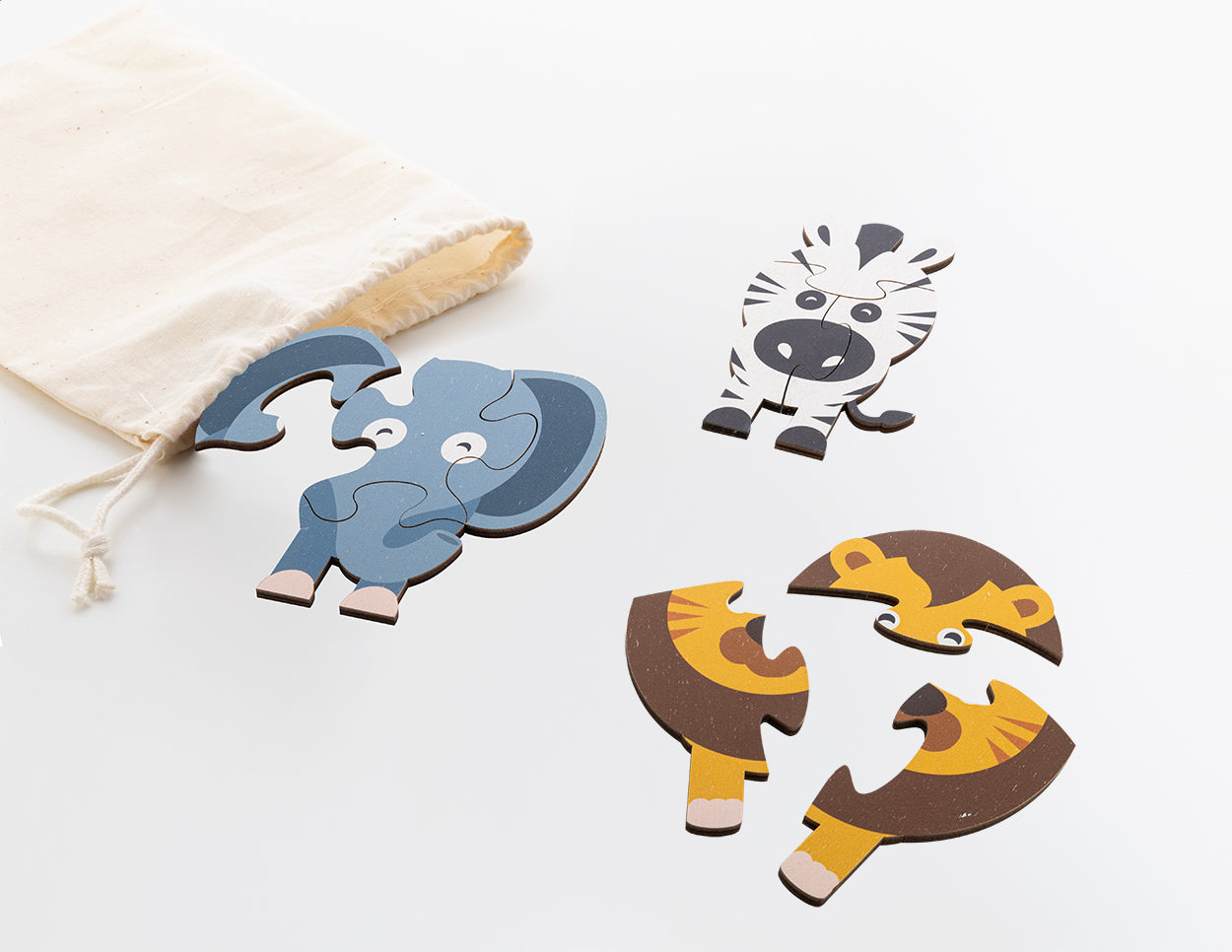 Zoofrik Puzzlespiel, Tiere