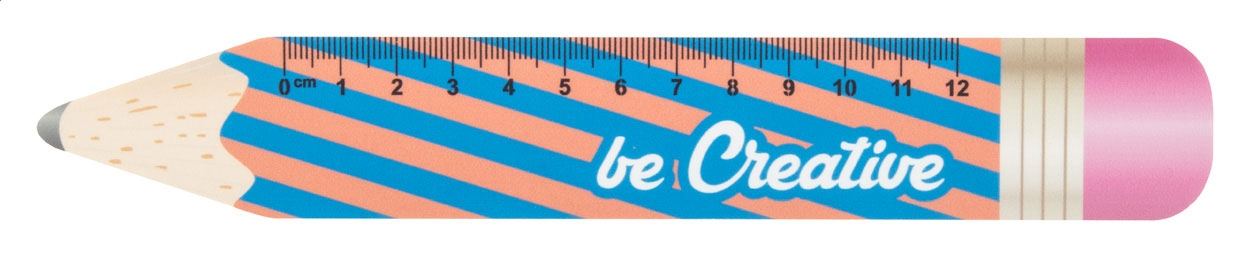 Sharpy 12 12 cm Lineal, Bleistift