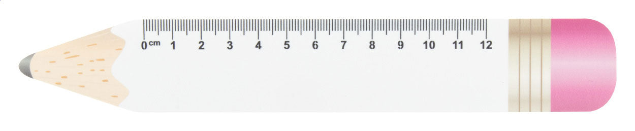 Sharpy 12 12 cm Lineal, Bleistift