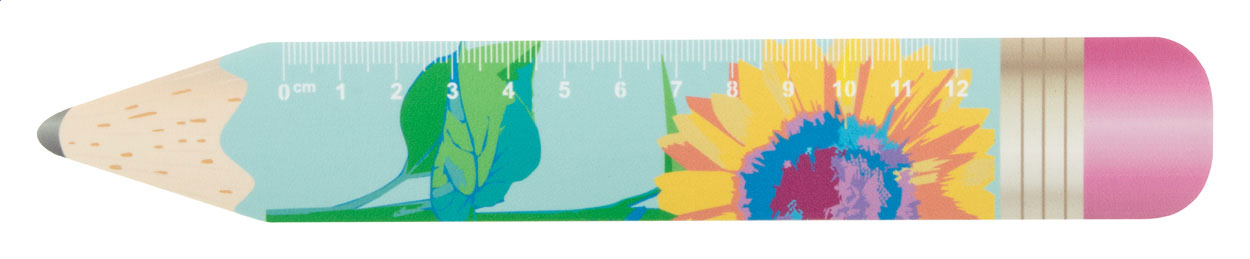 Sharpy 12 12 cm Lineal, Bleistift