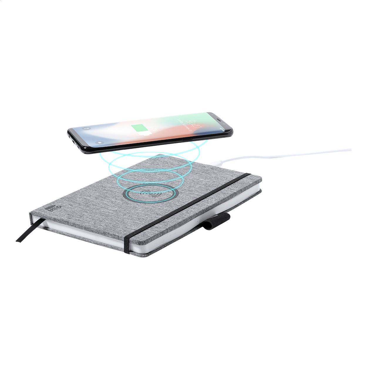 Charbuk Notizbuch mit Wireless-Charger