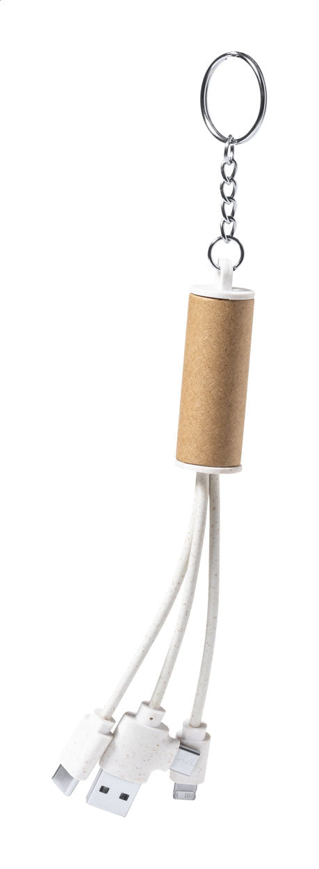 Paplen Schlüsselanhänger mit USB-Ladekabel