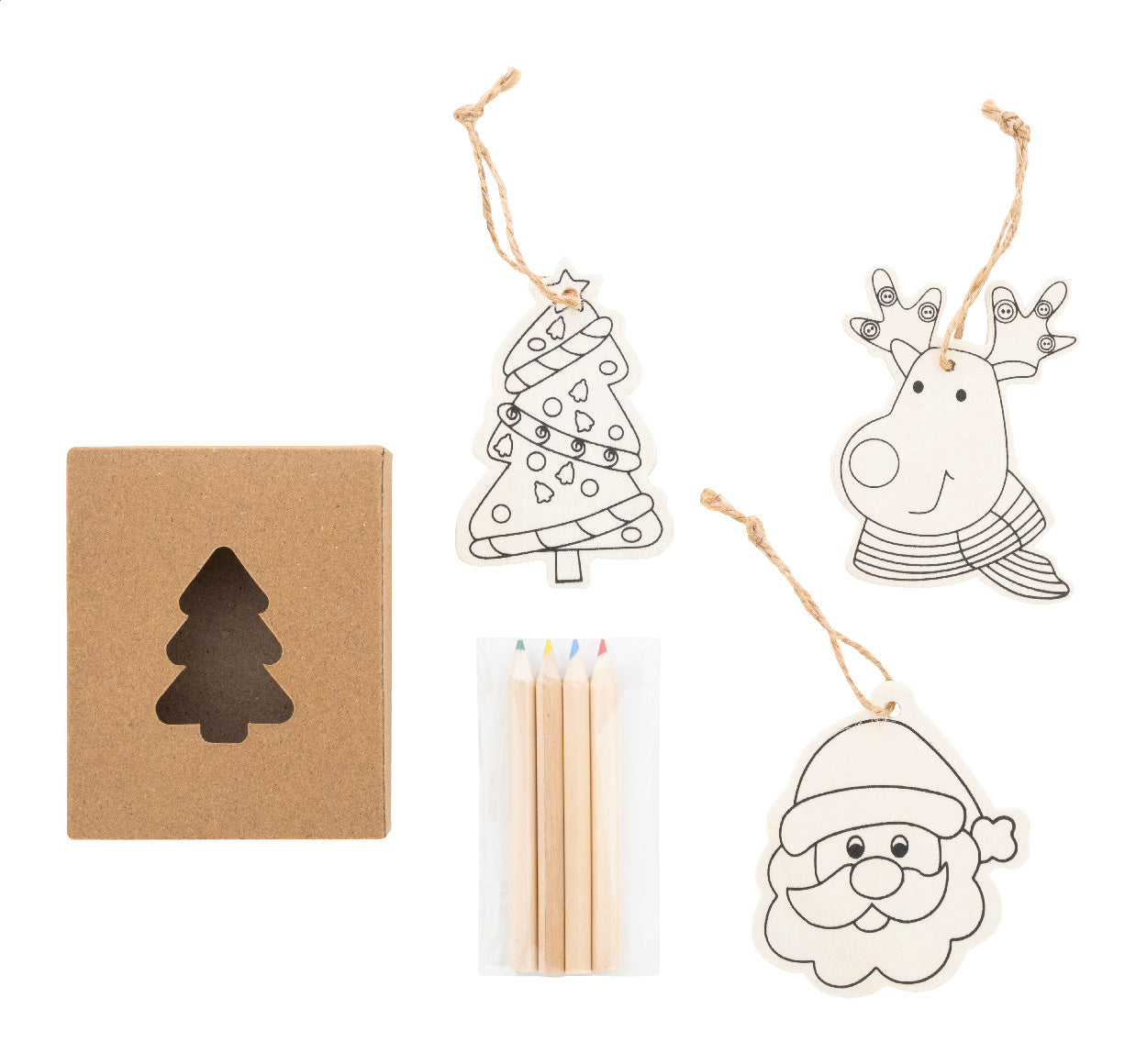 Oppland Christbaumschmuck zum Ausmalen