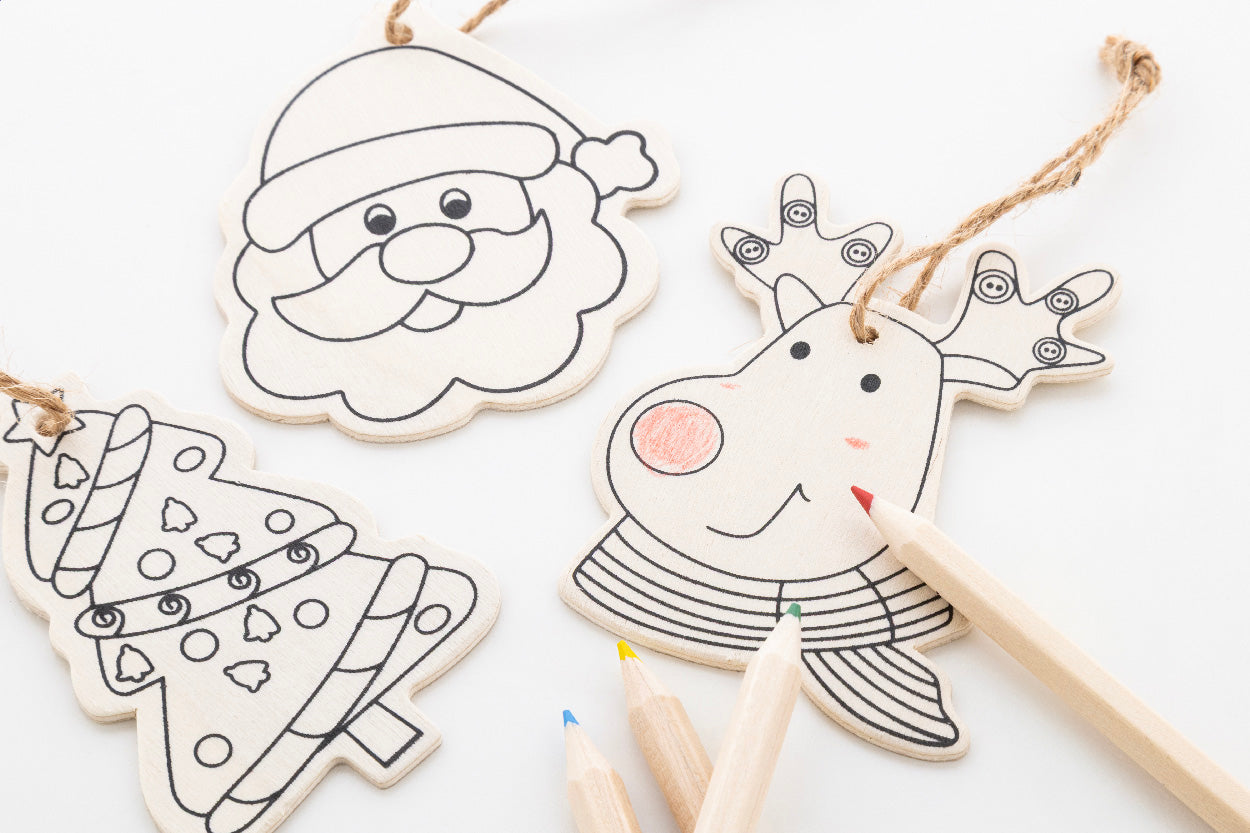 Oppland Christbaumschmuck zum Ausmalen