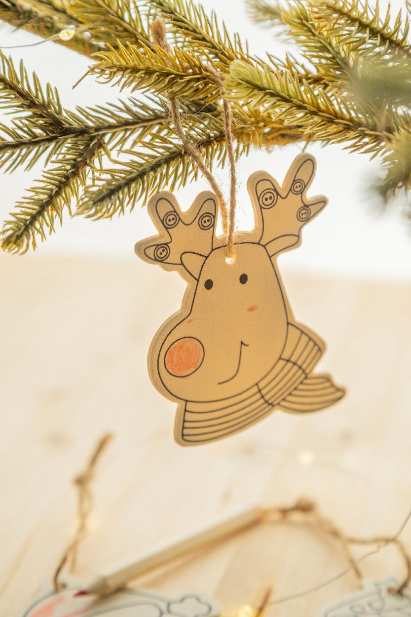 Oppland Christbaumschmuck zum Ausmalen