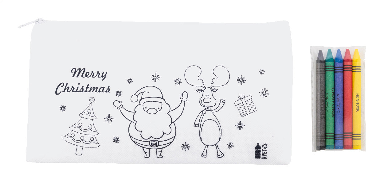 Julfar Draw Weihnachts-Stifteetui zum Ausmalen