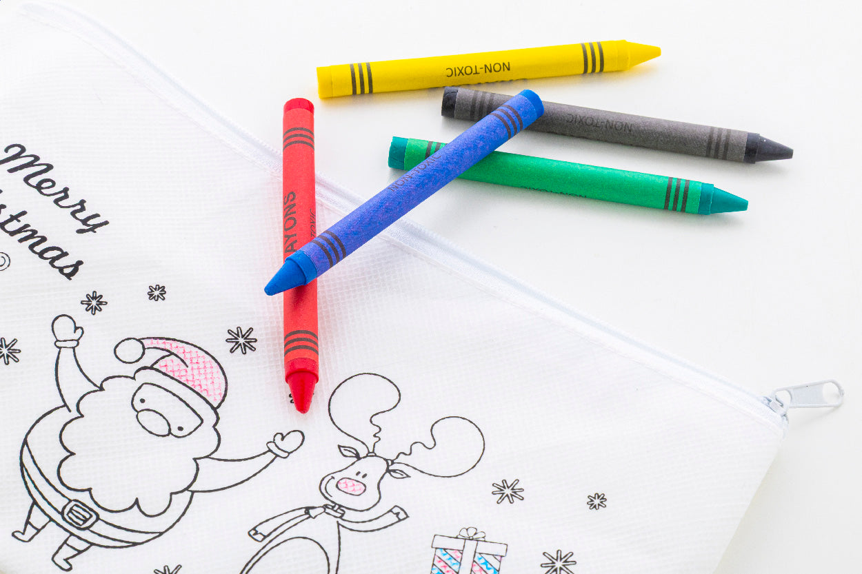 Julfar Draw Weihnachts-Stifteetui zum Ausmalen