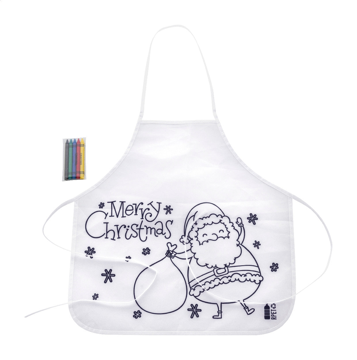 Julfar Cook Weihnachtsschürze zum Ausmalen für Kinder
