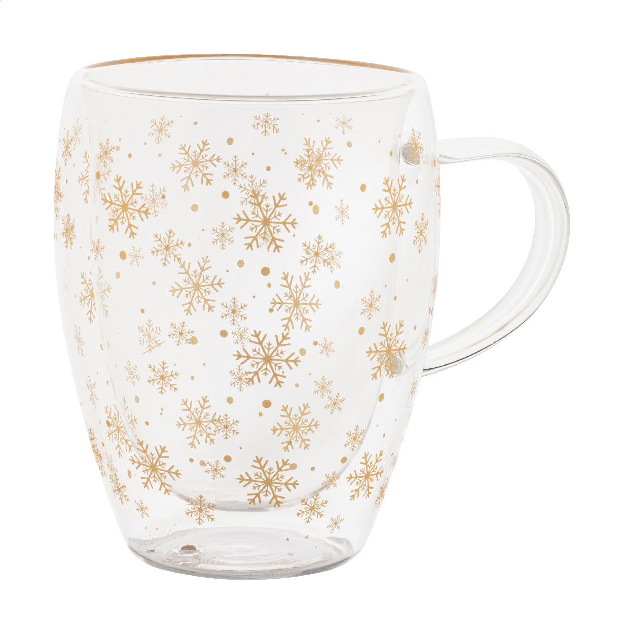 Snostro Weihnachts-Thermobecher aus Glas