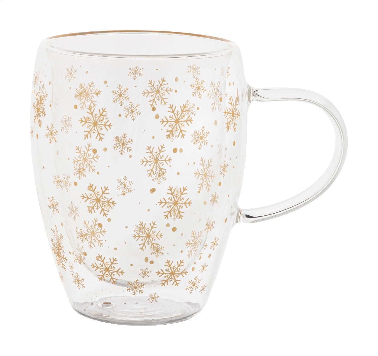 Snostro Weihnachts-Thermobecher aus Glas