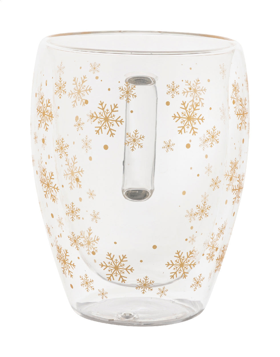 Snostro Weihnachts-Thermobecher aus Glas