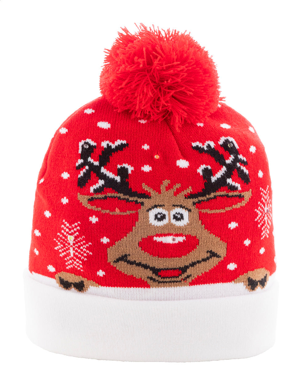 Norrsken Weihnachts-LED-Wintermütze, Rentier