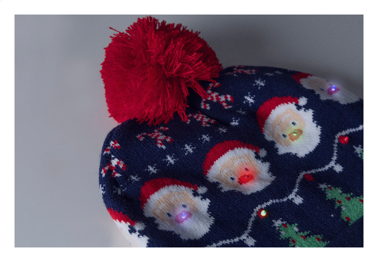 Norrsken Weihnachts-LED-Wintermütze, Rentier