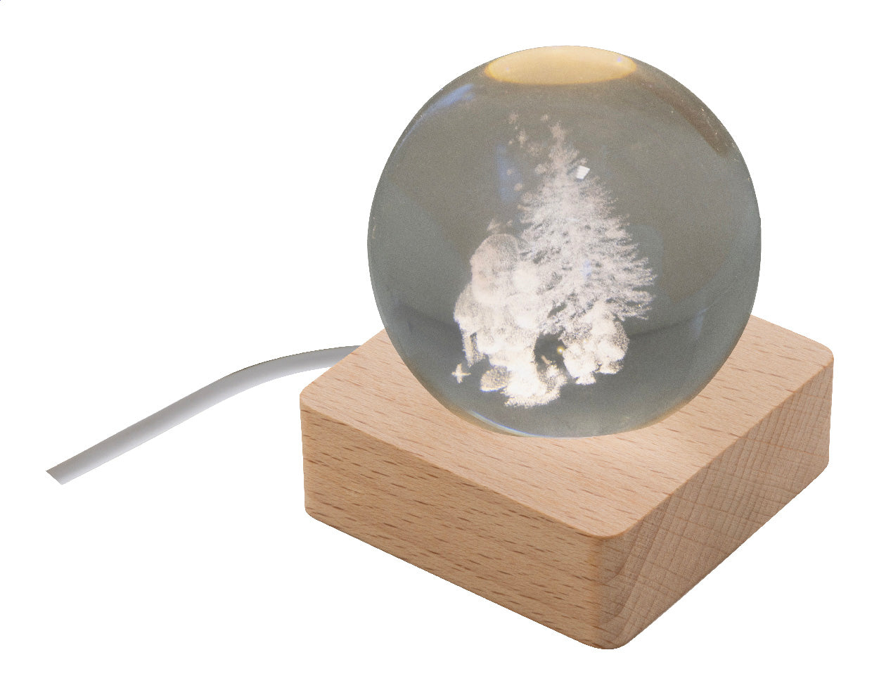 Borealis Leuchtkugel mit Weihnachtsmotiv